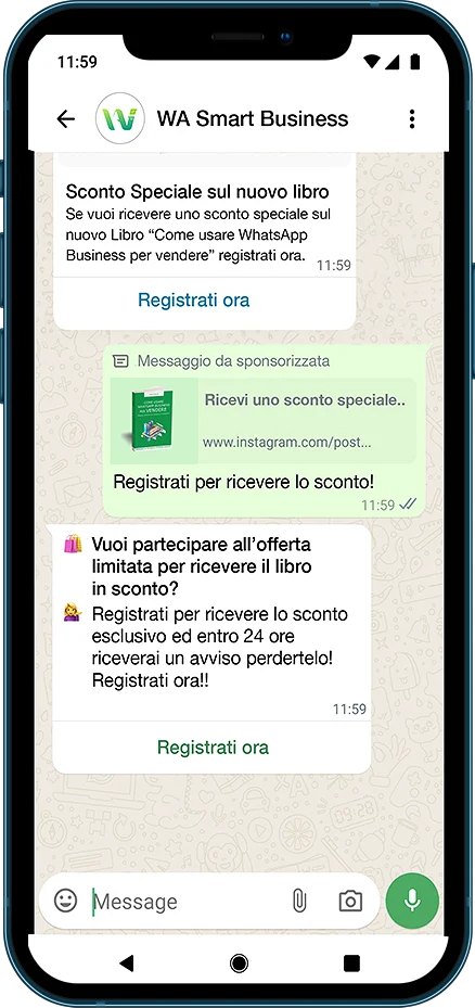 Percorso di promozione e registrazione - Step 2